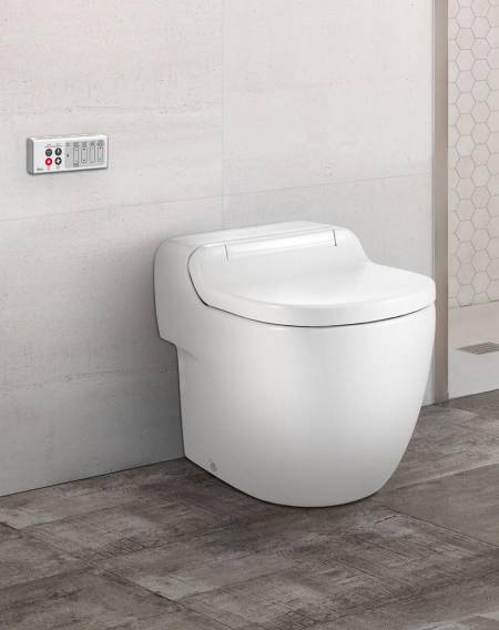 In-wash meridian smart toilet